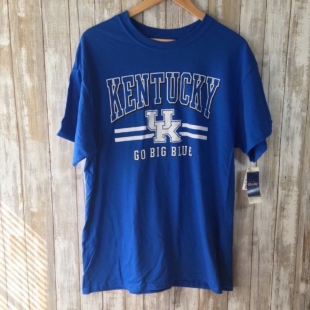Kentucky Wildcats Big Blue Tee Mens Large NWT Blue NCAA Graphic Shirt
